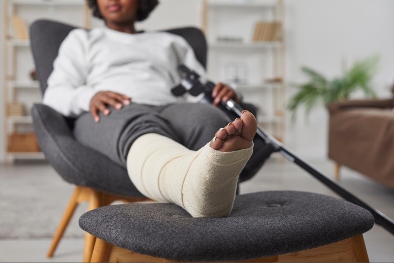 ankle injury car accident settlement